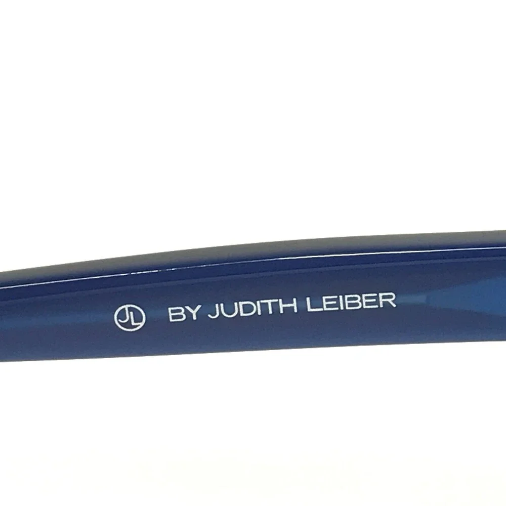Judith Leiber Eyeglasses Frames JL-3041 Denim Blue Cat Eye Crystals 53-18-140